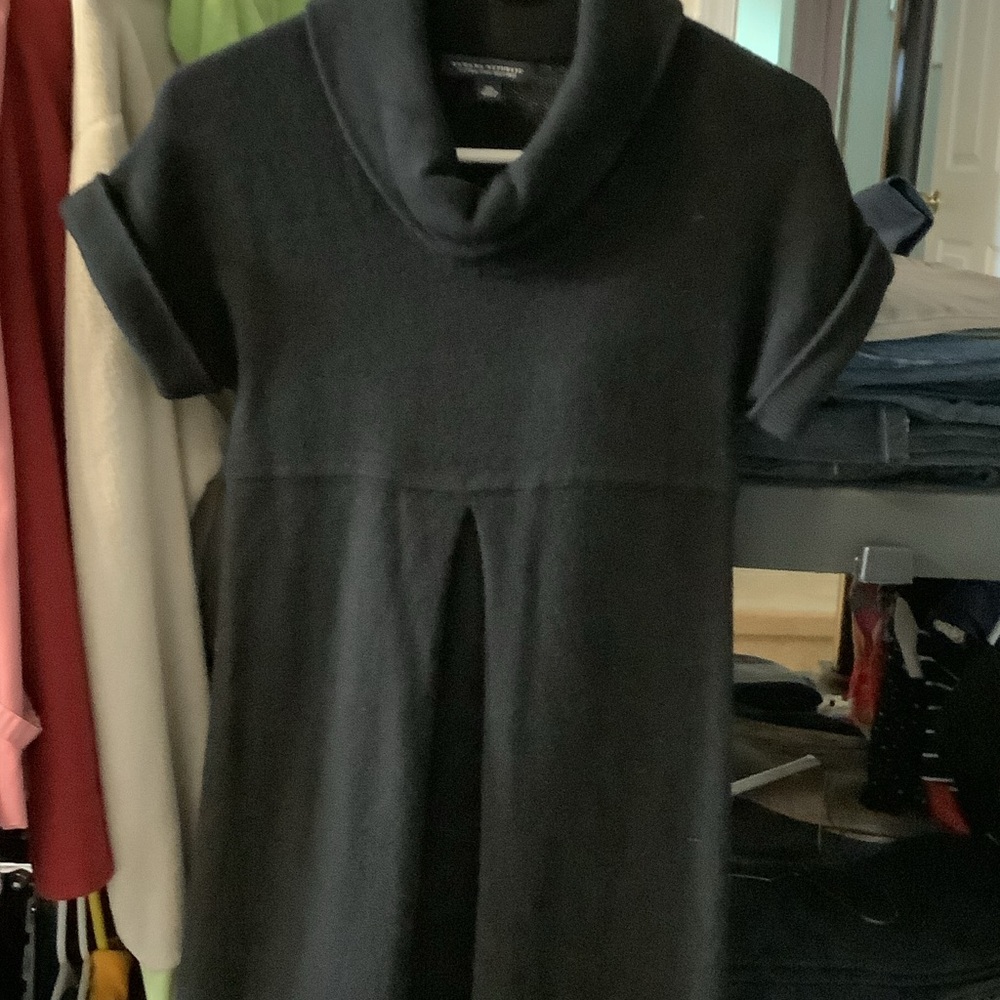 Banana Republic Black‎ Merino wool Cowl Neck Sweater dress, XS